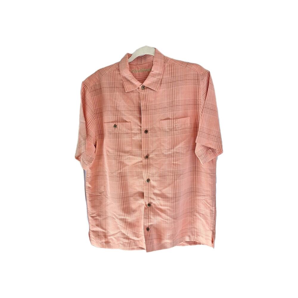 Carribean Men's size M short sleeve casual button up shirt